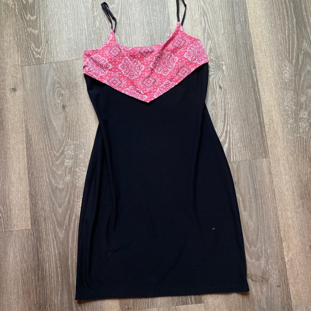 Bandana style mini dress